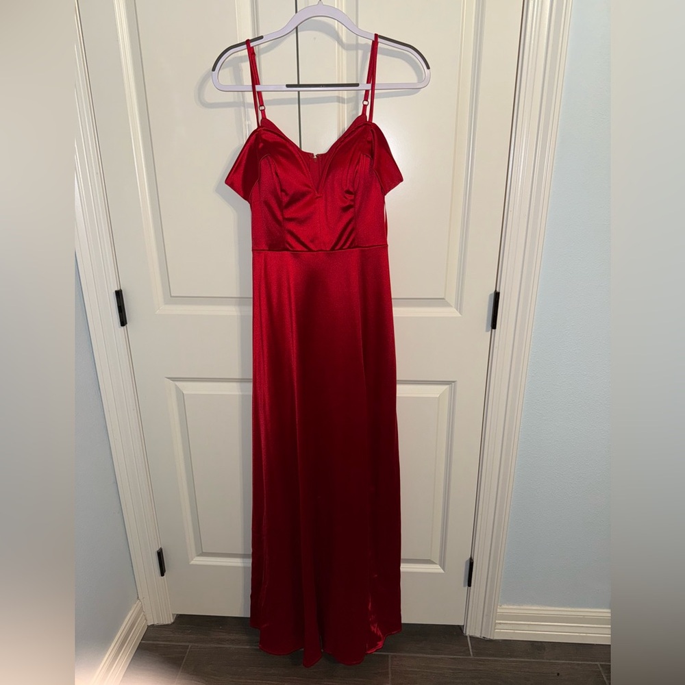 City Studio Red Maxi Dress